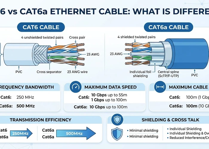 Cat6 vs Cat6a Ethernet Cable: What Is Different?