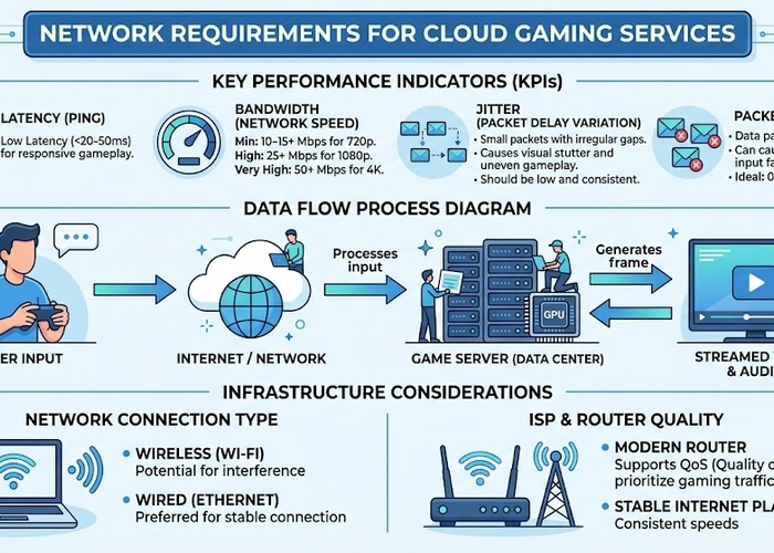 Network Requirements for Cloud Gaming Services
