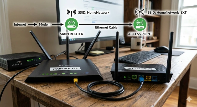 How to Connect Two Routers on the Same Network