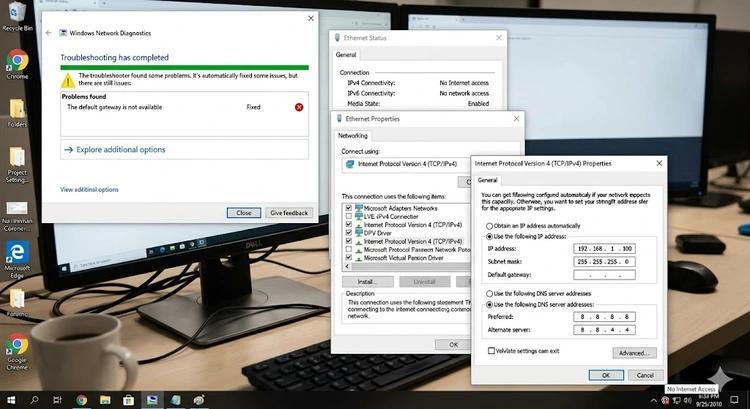 Default Gateway Is Not Available: 7 Fixes for Windows (2026)