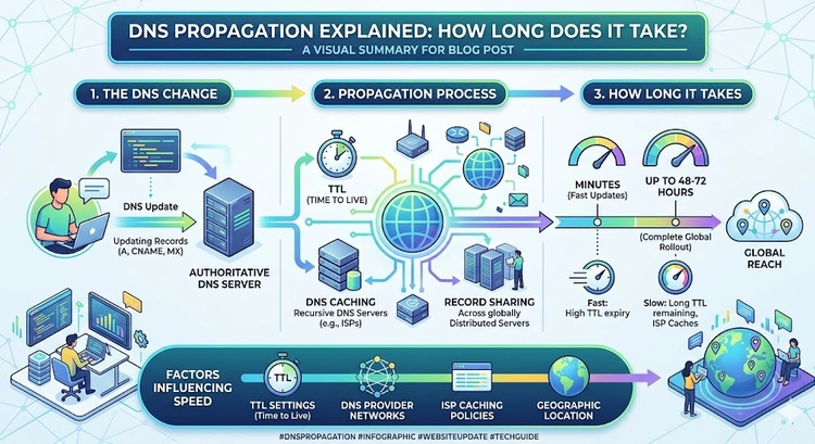 DNS Propagation Explained: How Long Does It Take? &mdash; complete visual guide
