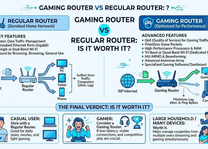 Gaming Router vs Regular Router: Is It Worth It?