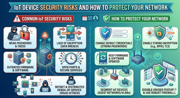 IoT Device Security Risks and How to Protect Your Network &mdash; complete visual guide