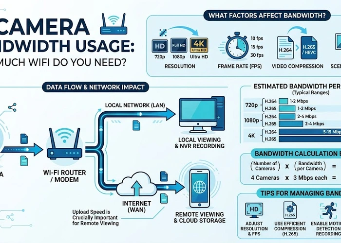 IP Camera Bandwidth Usage: How Much WiFi Do You Need?