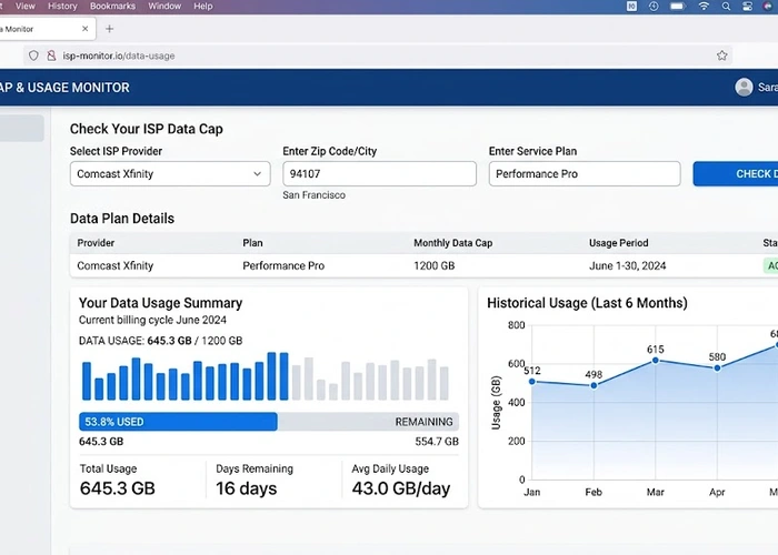 How to Check Your ISP Data Cap and Usage