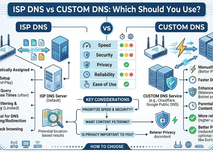 ISP DNS vs Custom DNS: Which Should You Use?
