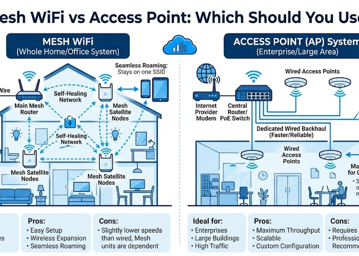 Mesh WiFi vs Access Point: Which Should You Use?