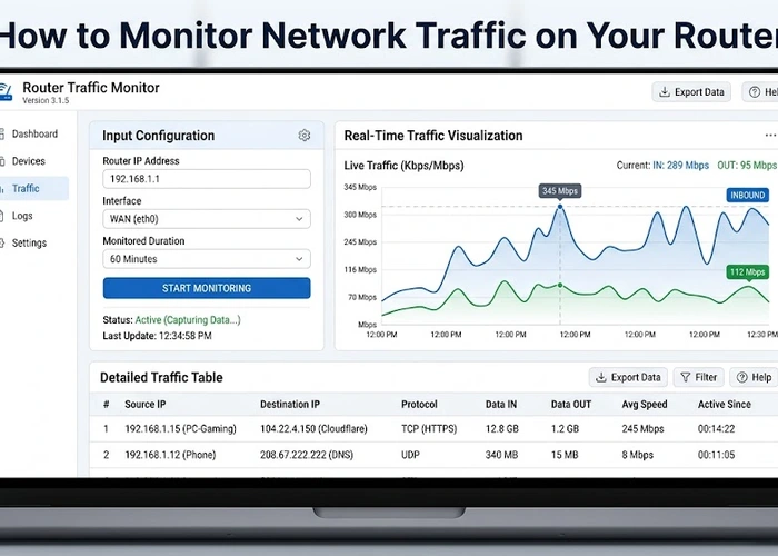 How to Monitor Network Traffic on Your Router