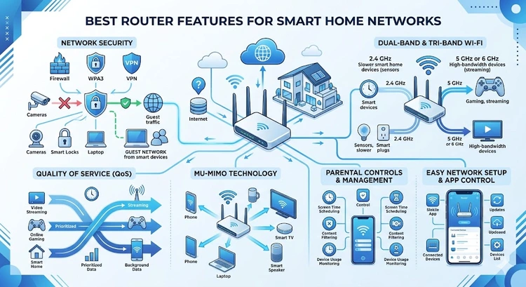 Best Router Features for Smart Home Networks