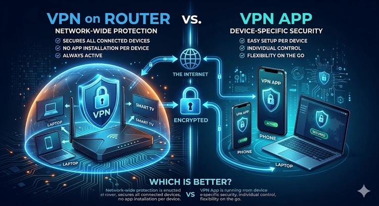 VPN on Router vs VPN App: Which Is Better?